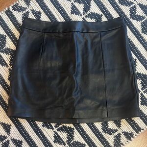 Sleek Black Mini Skirt